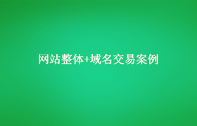 网站整体+域名撮合完成交易案